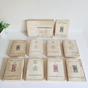 Vintage Rolls-Royce Owners' Club Book Set | Directory and Register 1966–1978